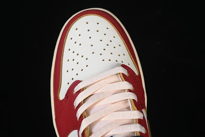 All categories Air Jordan Jordan series basketball shoes Air Jordan 1 Low Air Jordan 1 Low AJ1 Joe 1 UN white and red low-top cultural and casual sneakers HQ6998-600